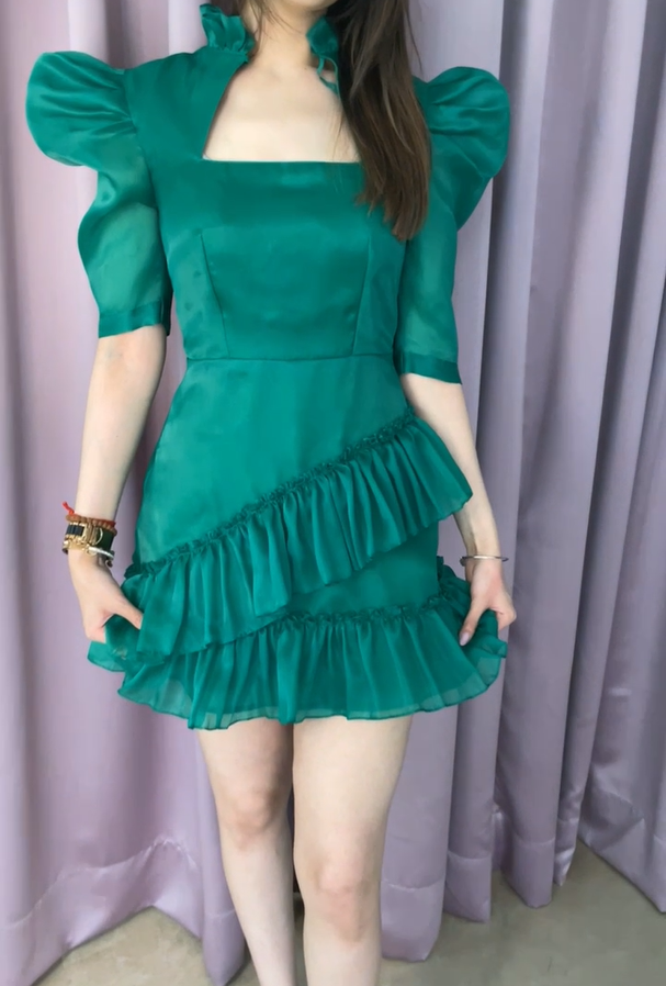 Green Frill Dress